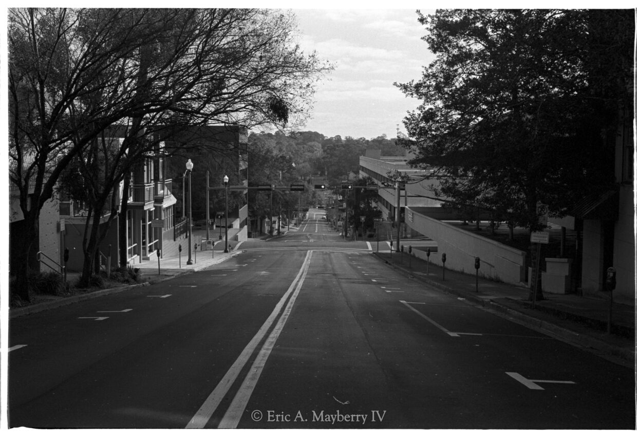 Looking East on College Ave. at Monroe St.